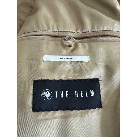 $2,200 MSRP Valstar Flight Jacket Tan Suede Shearling Collar Men Size IT54 NEW - Picture 7 of 13